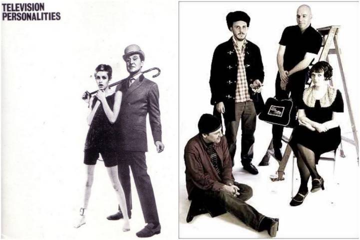 La portada de Television Personalities, y un retrato con atmósfera de la Inglaterra victoriana. Fotos: Facebook.