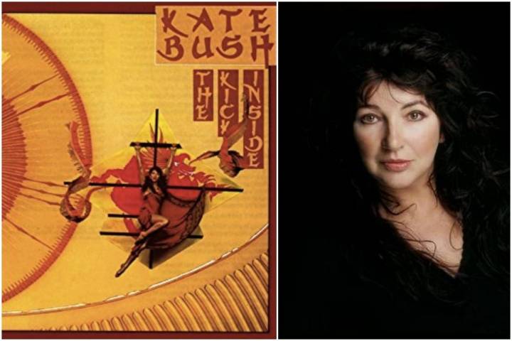 La portada del disco 'The Kick Inside' y Kate Bush en la actualidad. Fotos: Facebook.