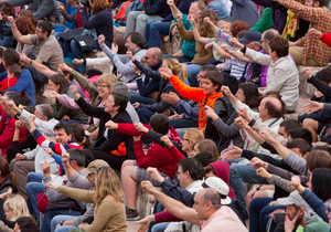 Público del anfiteatro romano en Tarraco Viva / Autor: Manel R. Granell.