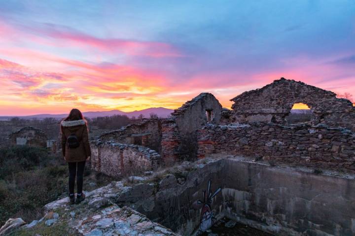 Incontables colores en el atardecer desde la ruinas de la mina Santa Teresa.