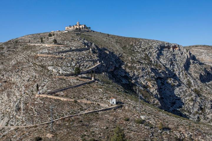 Vista de la subida a la Ermita St. Crist.