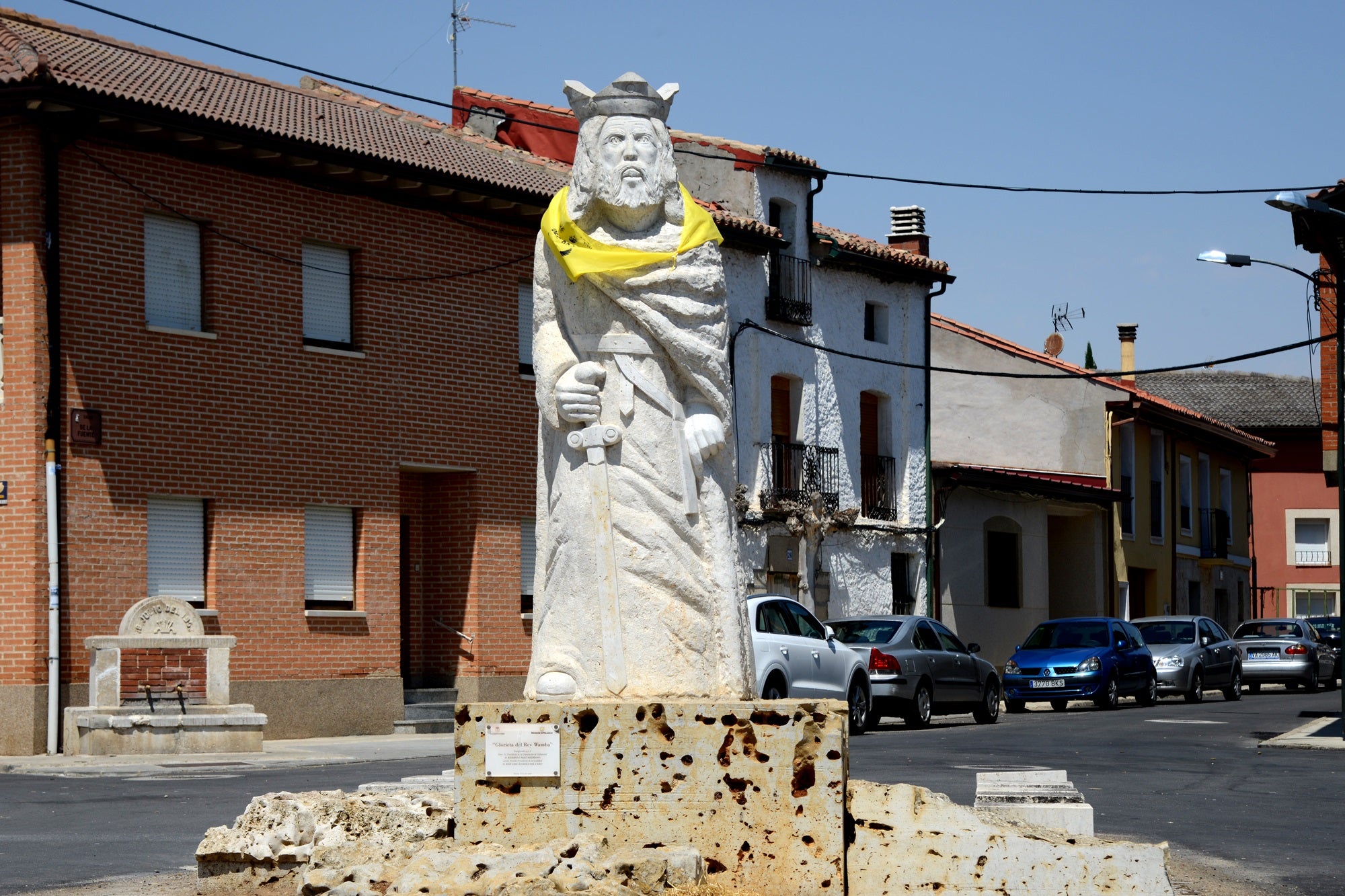 Camino de Santiago Etapa 6 rey godo en Wamba