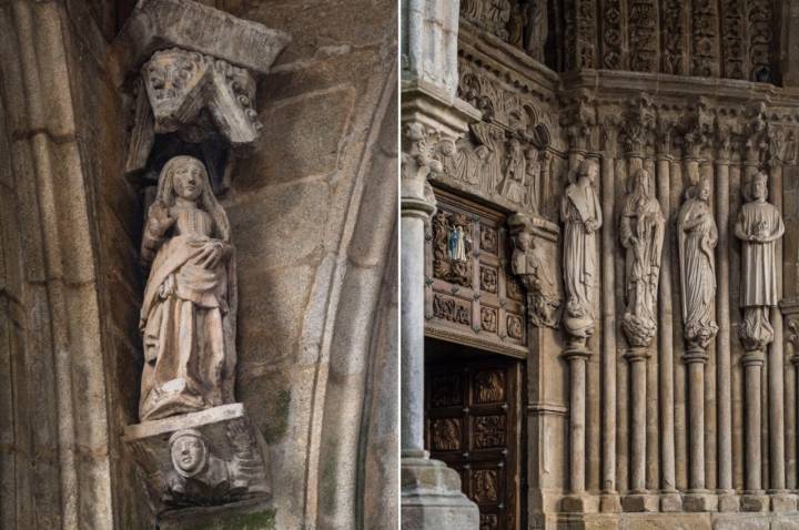 Camino Portugués por la Costa (Tramo1): virgen embarazada en la catedral de Santa María de Tui