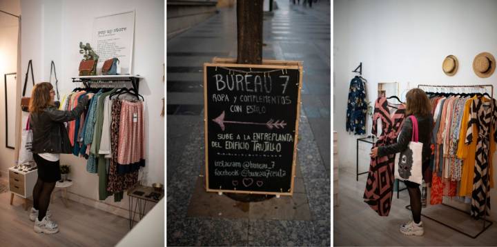 Fotomontaje de una tienda en el Edificio Trujillo, en Ceuta.