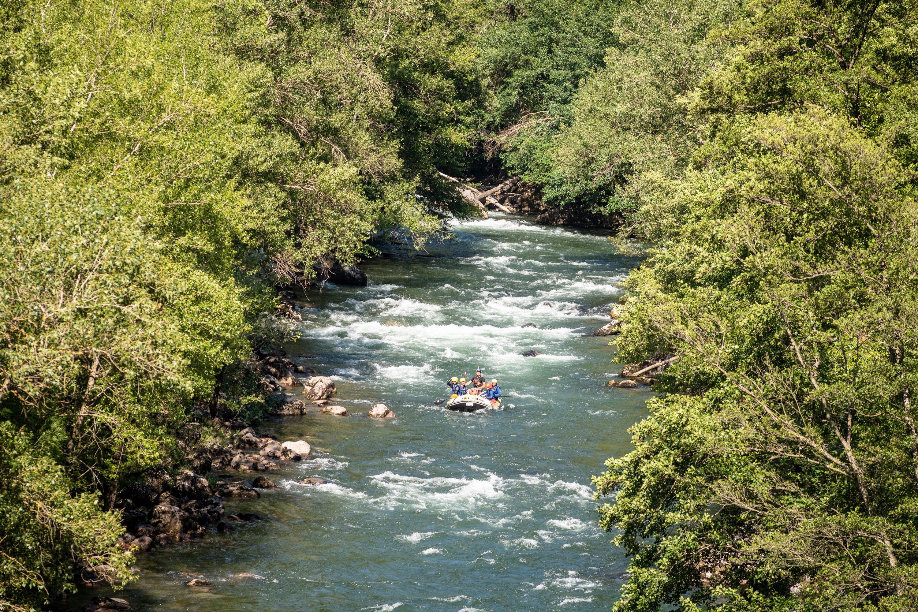 Descenso en rafting por el río la Noguera Pallaresa