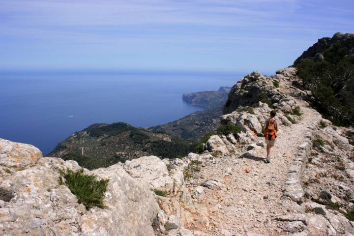 El Camino del Archiduque (11 km) pasa por la cima del Puig des Caragolí. Foto: Shutterstock.