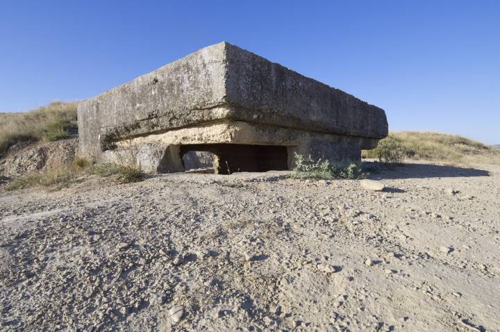 El búnker del pueblo de Lanaja. Foto: Shutterstock.