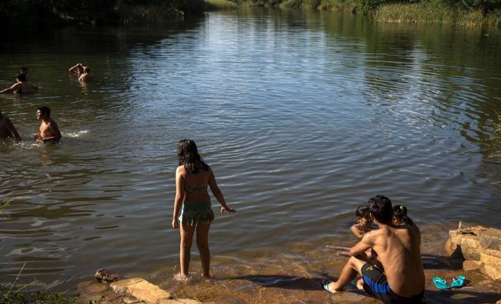 Hay zonas del río perfectas para un día de baño.