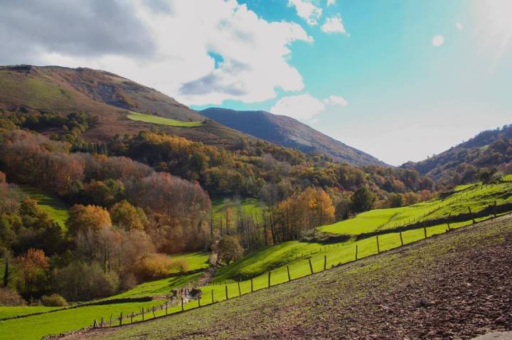 Zugarramurdi (Valle del Baztán): vista del valle