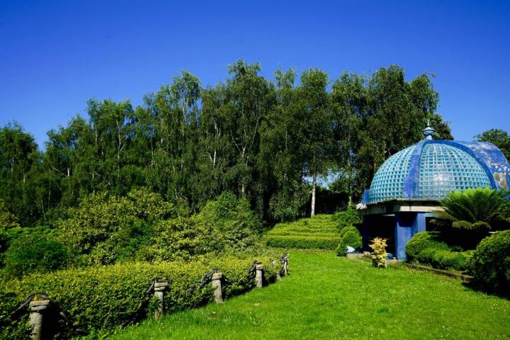 El parque de la Fonte Baixa, en Luarca, Asturias.