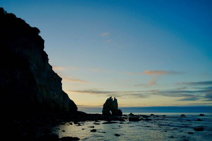 Vista de la playa de Portizuelo, en Luarca.