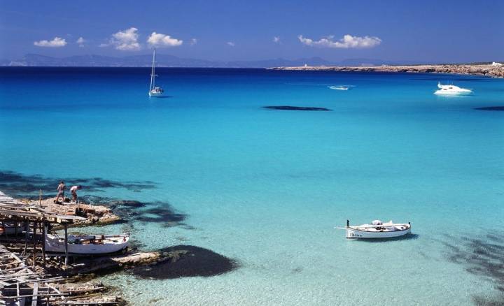 Una cala en Formentera