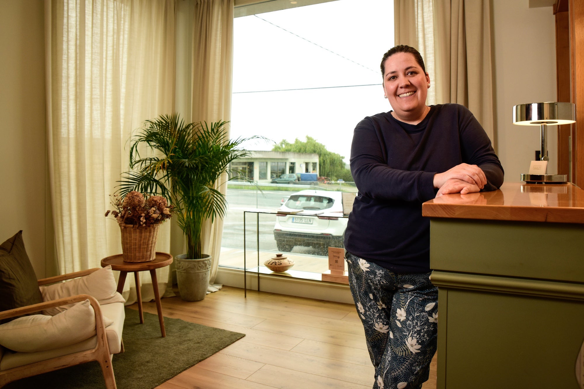 Tamara Rubiños, en el hotel Restaurante Rías Altas.