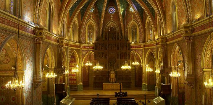 Interior de la iglesia de San Pedro, Teruel.