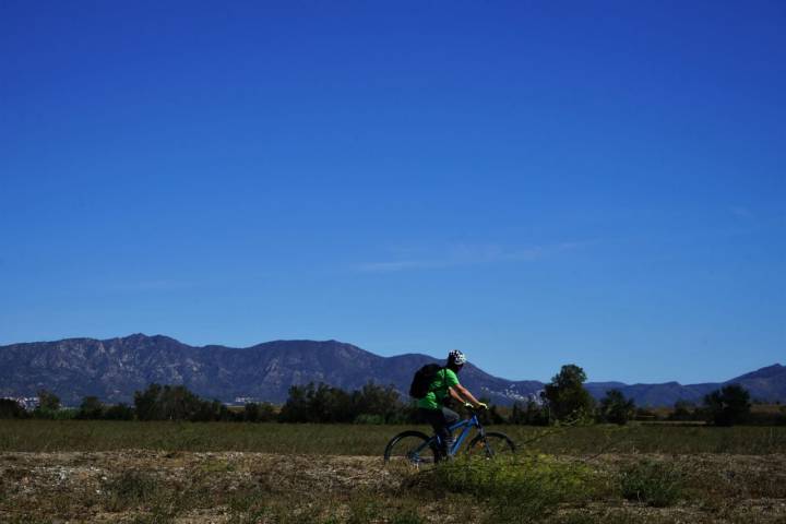 El ritmo de expedición lo va marcando el paisaje ampurdanés.