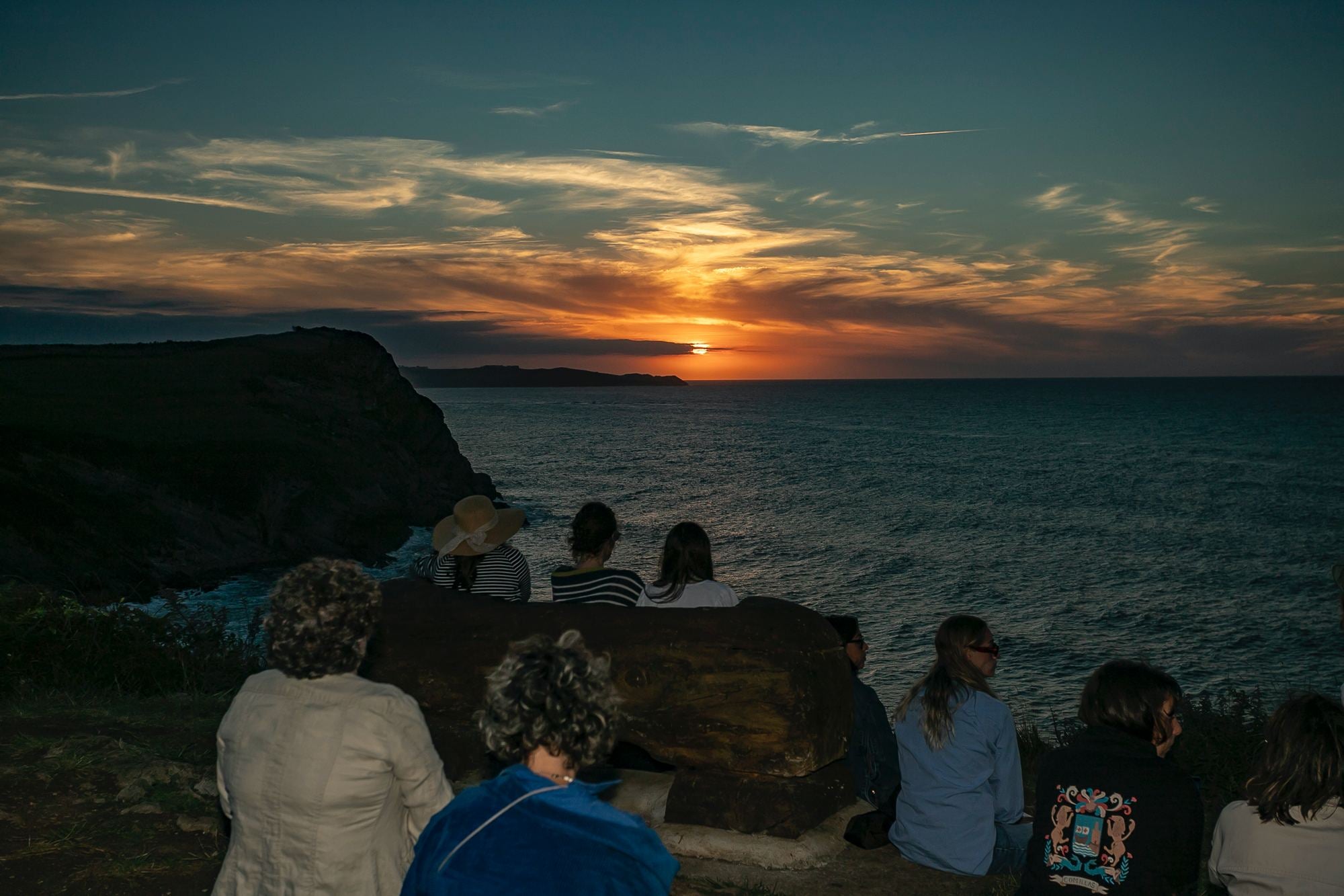 El sol se oculta desde el Mirador de La Corneja en Ruilobuca.