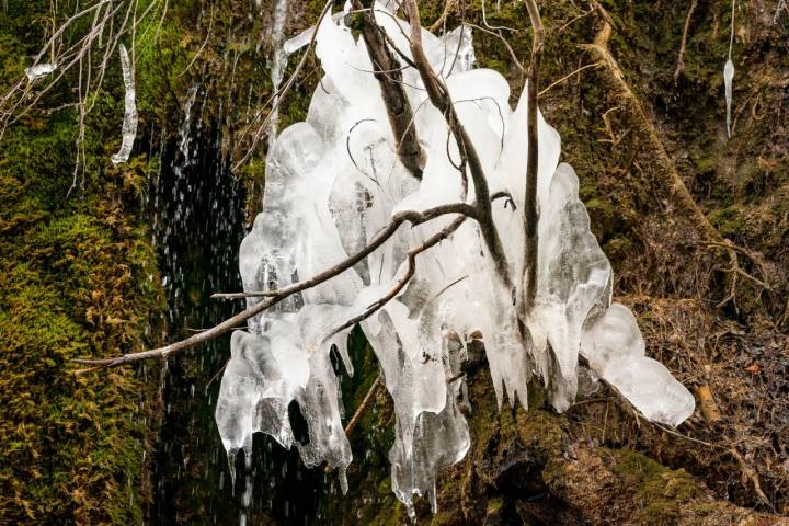 Nieve nacimiento río Cuervo