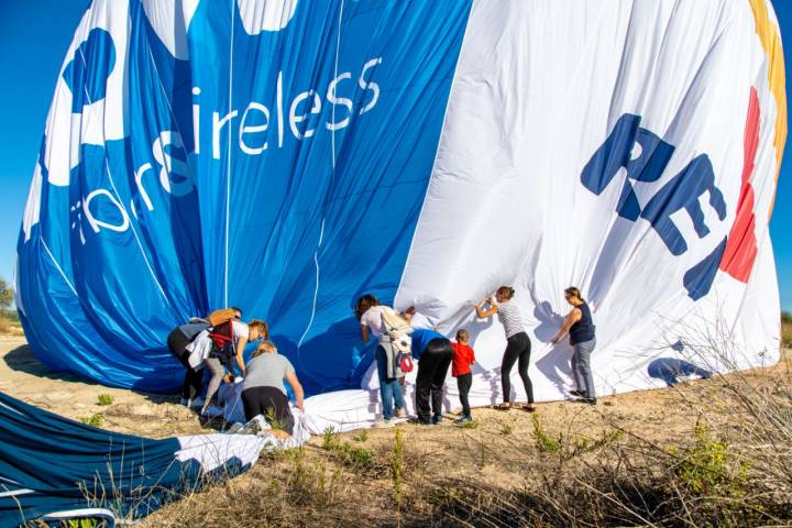 Al aterrizar toca desinflar.