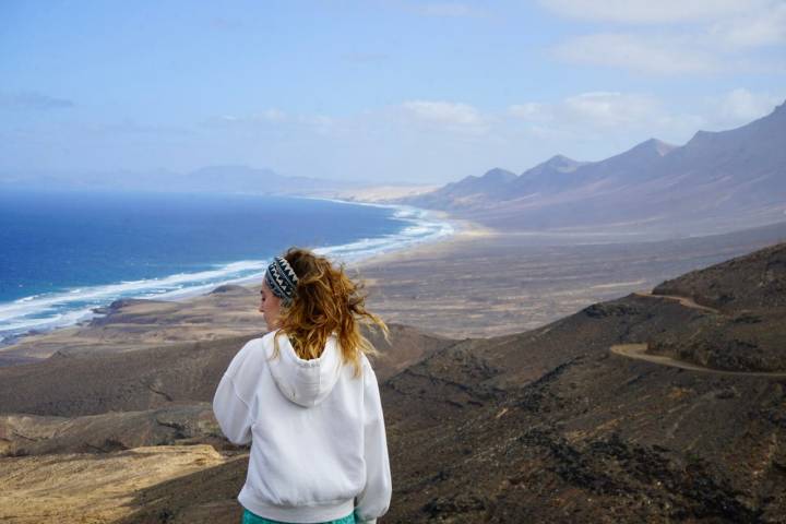 El viento no es un extraño en esta parte de Fuerteventura.