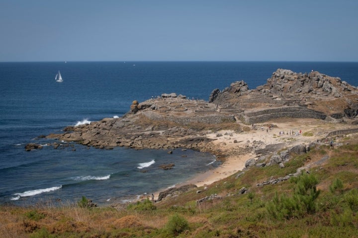 Playa del Castro de Baroña en Porto do Son
