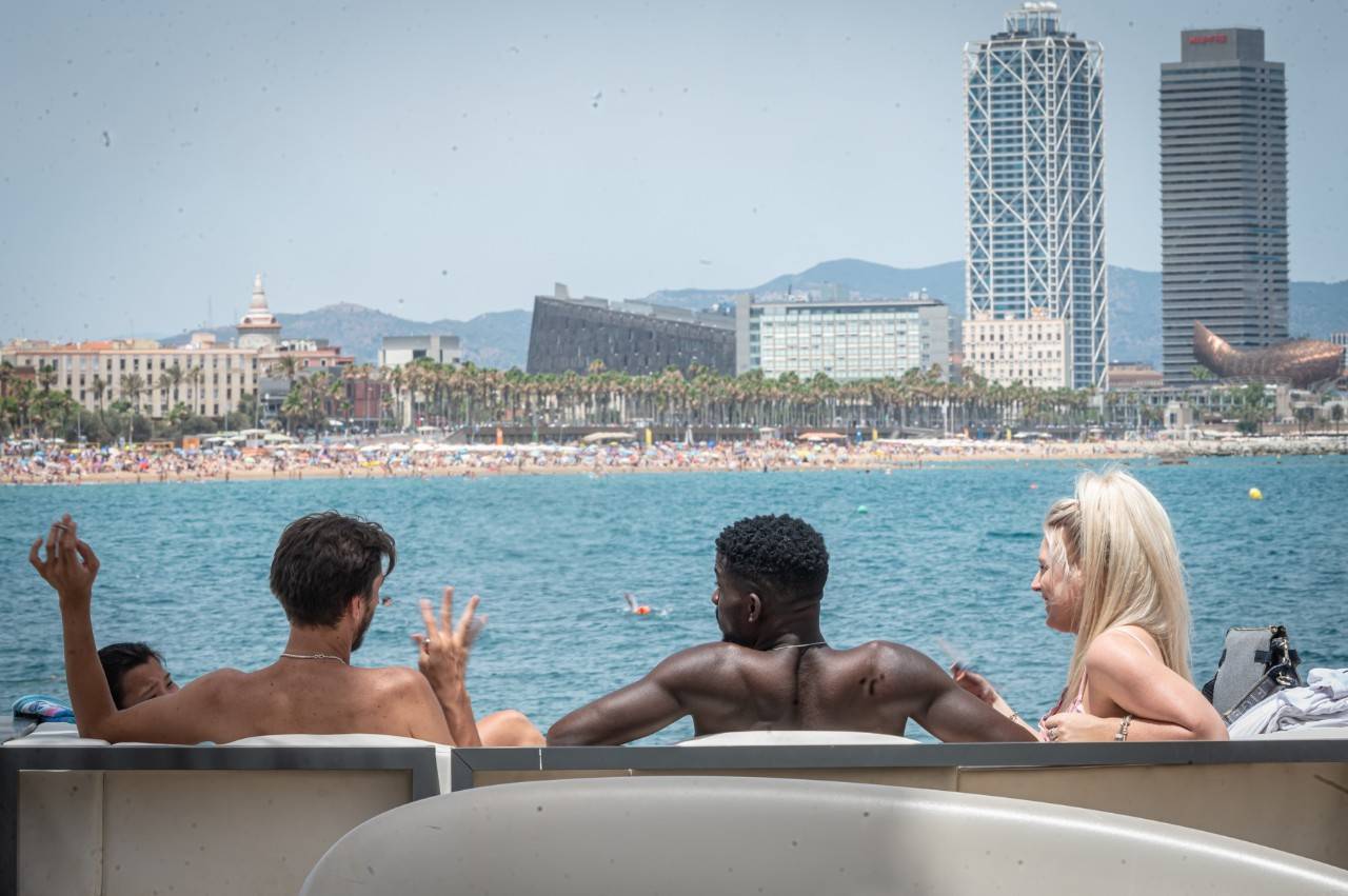 Playas de Barcelona turistas