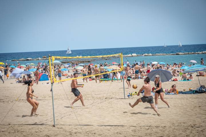 Playas de Badalona. Voley