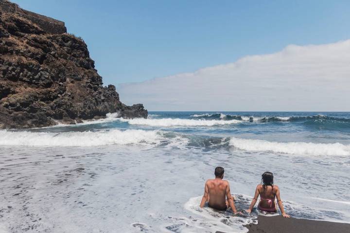 La playa El Ancón es más familiar que las otras dos.