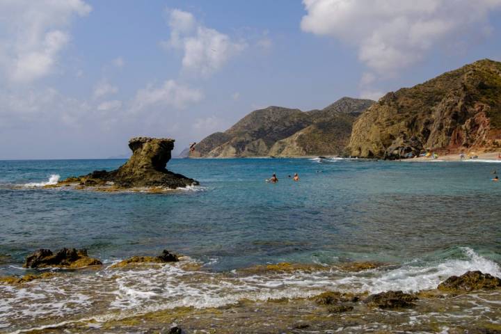 Playa del Sombrerico en Mojacar, Almería.