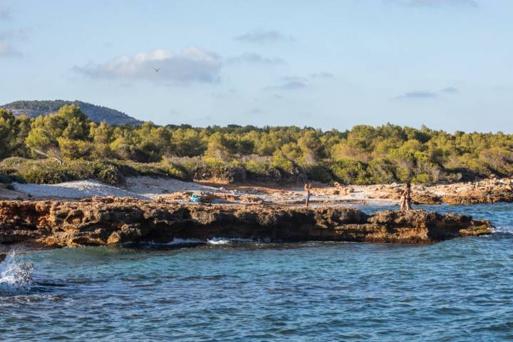 Playa de Ribamar, en la Sierra de Irta (Castellón)