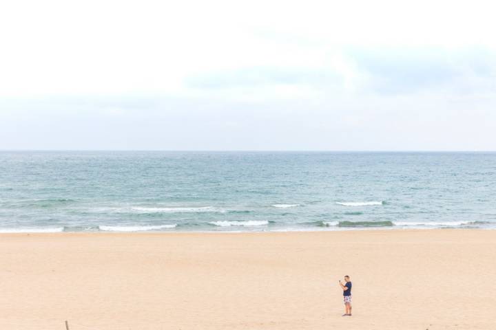 Arenal de la playa de Xeraco