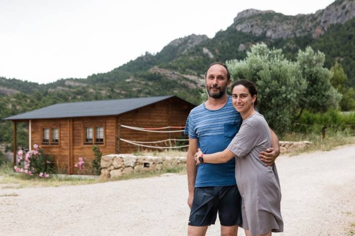 Pozas Comarca del Matarraña Chicho y Kenia del Camping de Beceite