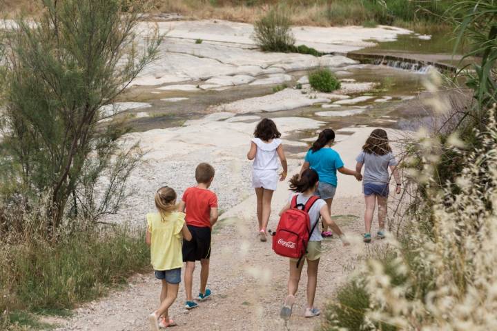 Pozas Comarca del Matarraña niños