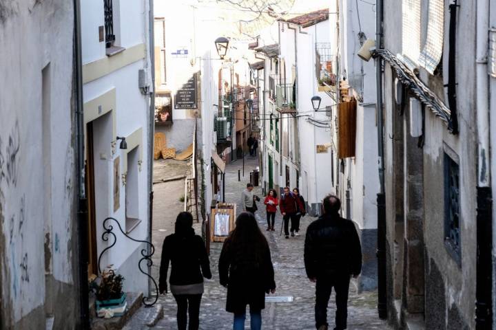 Las calles de la judería de Hervás, un lugar en el que perderse. Foto: Hugo Palotto