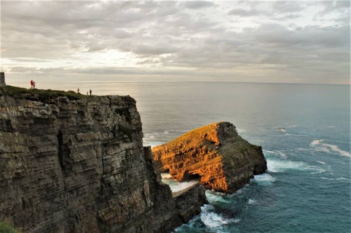 Asturias en invierno. Atardecer en el Cabo Vidio.