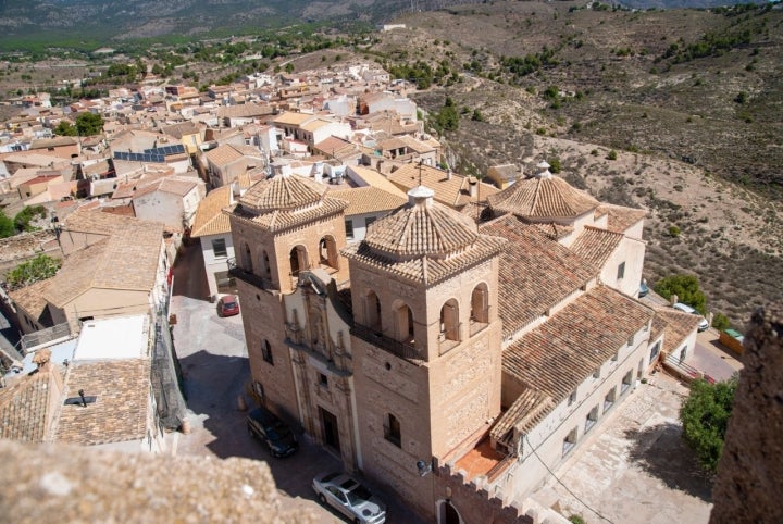 Vista aérea de la fortaleza de Aledo. Vista aérea de la fortaleza de Aledo.
