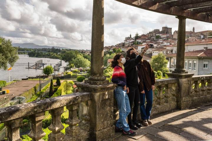 Fotos en el Camino Portugués: Parque da Alameda en Tui