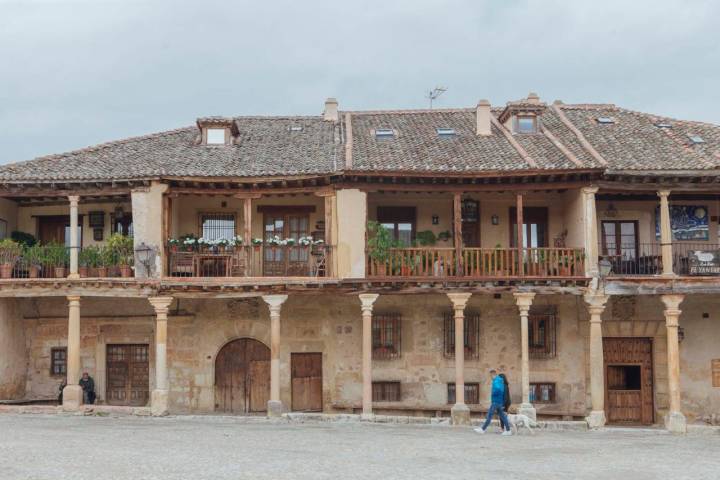 Los soportales de la Plaza Mayor.