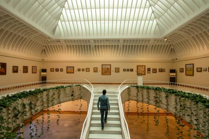 La escalinata y bóveda del Museo Antonio López Torres.