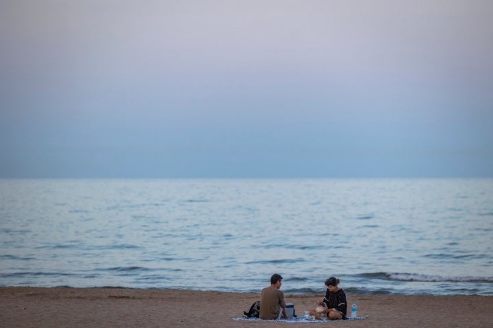 El Puig Santa María pareja playa