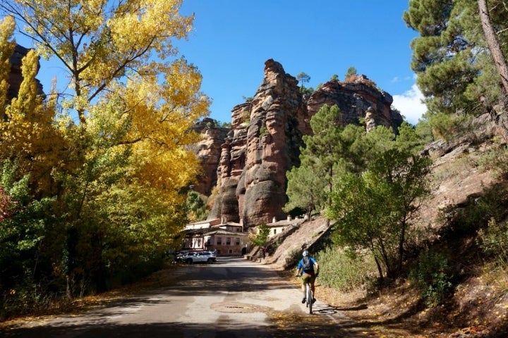 Llegada al Santuario de la Hoz (Guadalajara)