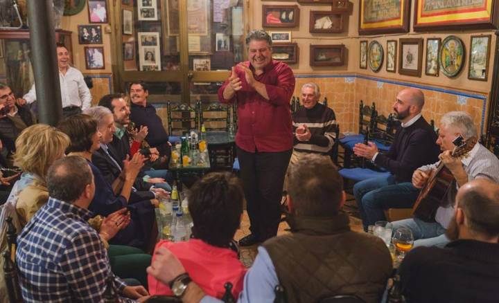 Actuación flamenca en Casa Anselma.