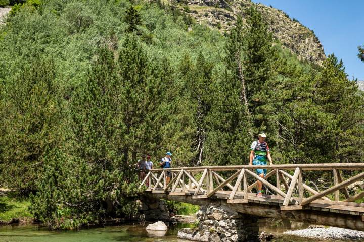 Ruta del Lago Llong. Ruta de las pasarelas