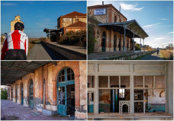 La estación abandonada de Ortigosa de Pestaño.