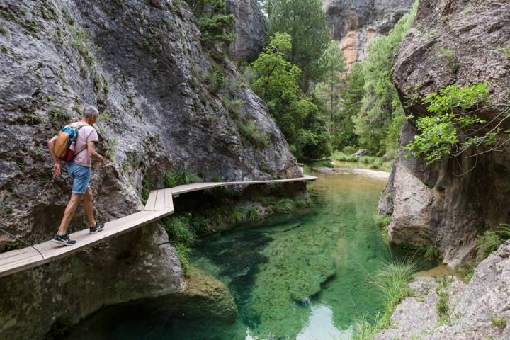 Camino pasarela Parrizal Beceite