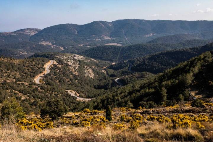 Las vistas desde el Mirador de Coll del Vidre.