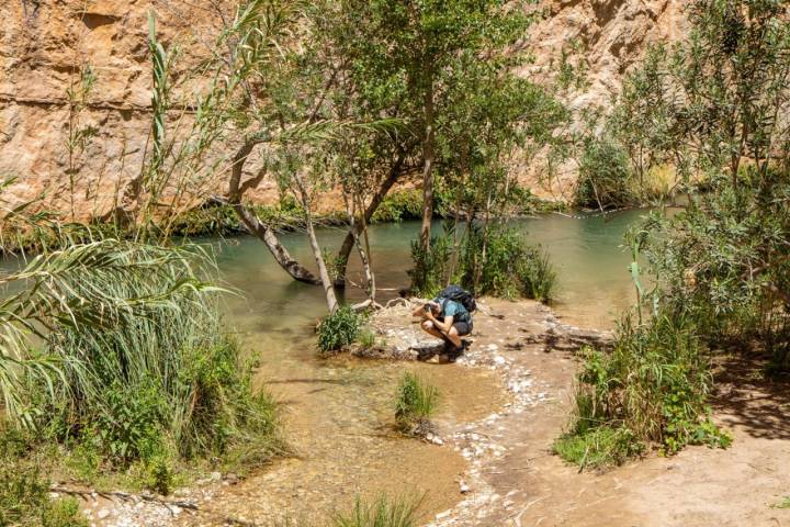 Momento para refrescarse.