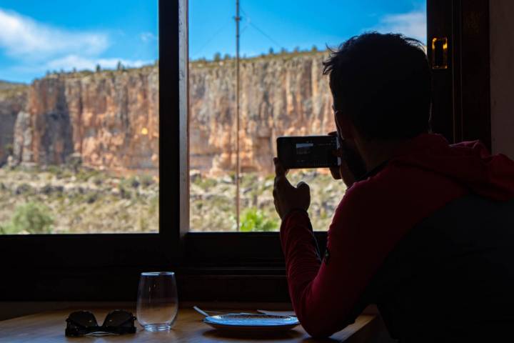 Las vistas desde el restaurante 'Hoces del Turia'.