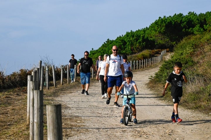 Ruta cabos O Morrazo familias
