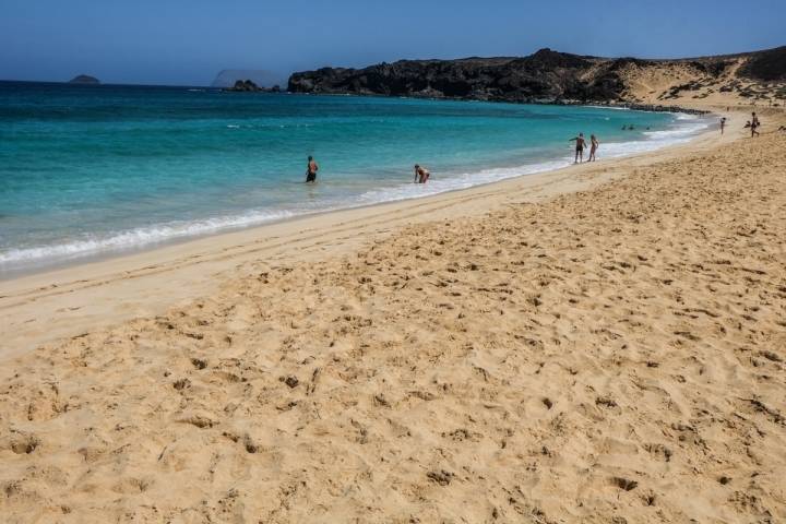 La Graciosa en Bici Playa de Las Conchas