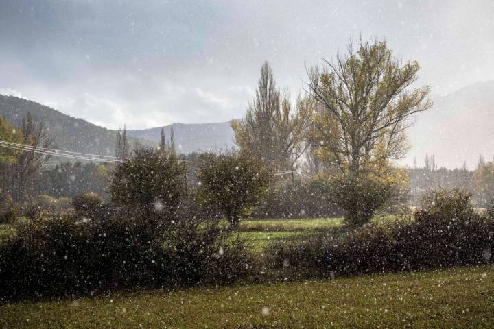 A veces, el coche y la nieve son aliados únicos.